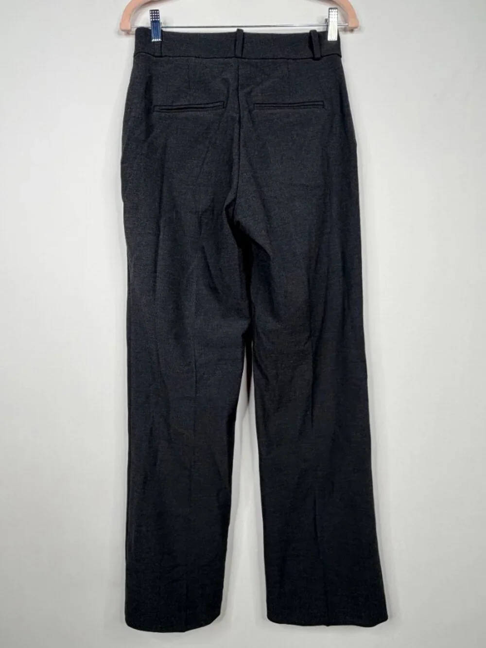 2/$30 H&M High Rise Creased Dress Pant Heather Dark Gray 4 #A3879